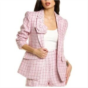 Cinq A Sept Light Pink Tweed Priscilla Blazer